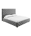 Invicta Interior Bed PARIS CHESTERFIELD 180x200cm linnen grijs - 41327