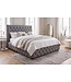 Invicta Interior Bed PARIS CHESTERFIELD 180x200cm linnen grijs - 41327