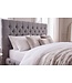 Invicta Interior Bed PARIS CHESTERFIELD 180x200cm linnen grijs - 41327