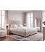 Invicta Interior Bed PARIS CHESTERFIELD 180x200cm linnen stof beige - 41328