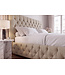 Invicta Interior Bed PARIS CHESTERFIELD 180x200cm linnen stof beige - 41328