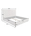Invicta Interior Bed PARIS CHESTERFIELD 180x200cm linnen stof beige - 41328