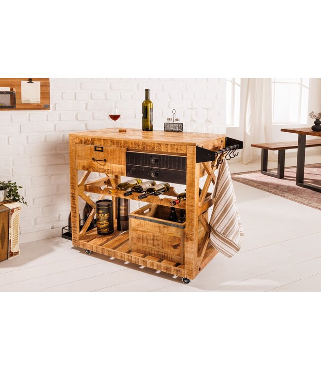 Invicta Interior Barkasten BODEGA 90cm veelzijdig mangohout - 42305