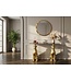Invicta Interior Sidetable PANTHER 105cm goudkleurig metaal met marmeren blad - 45029