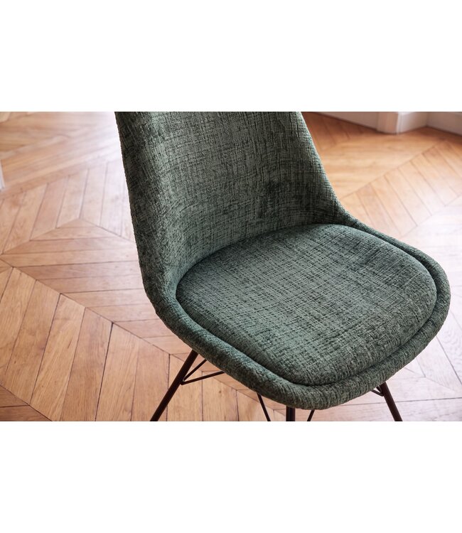 Invicta Interior Stoel SCANDINAVIA MEISTERSTÜCK textielstof groen - 46540