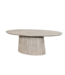 Invicta Interior Eettafel ART DECO 220cm ovaal mango hout grijs smoke - 47046