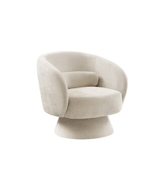 Invicta Interior Fauteuil BOSSA NOVA 360° draaibaar chenille beige - 47463