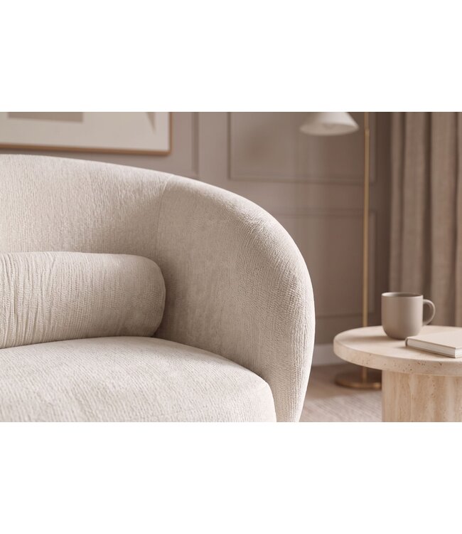 Invicta Interior Fauteuil BOSSA NOVA 360° draaibaar chenille beige - 47463