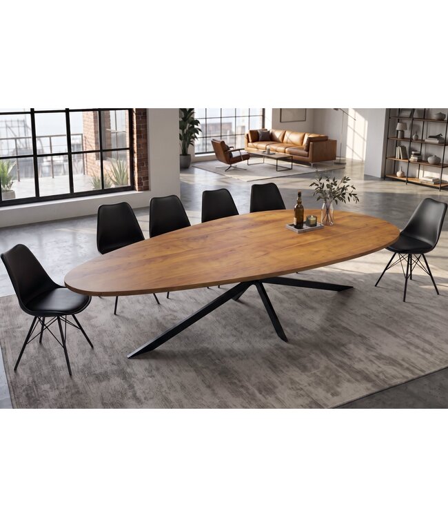 Invicta Interior Eettafel ORGANIC ARTWORK 240cm acacia hout bruin - 47566