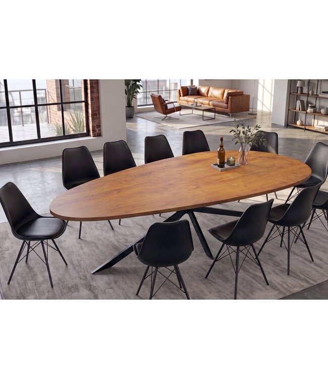 Invicta Interior Eettafel ORGANIC ARTWORK 240cm acacia hout bruin - 47566