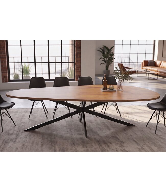 Invicta Interior Eettafel ORGANIC ARTWORK 240cm acacia hout bruin - 47566