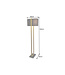 Invicta Interior Floor lamp COLLEEN 160cm metal gold w/ black base and lampshade