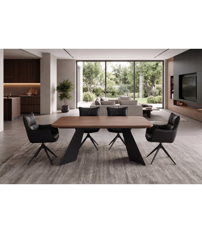 Invicta Interior Eettafel PRESTIGE 180-240cm uitschuifbaar walnoot fineer naturel - 48205