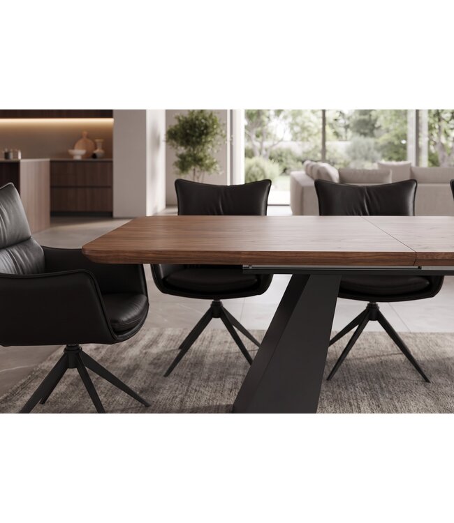 Invicta Interior Eettafel PRESTIGE 180-240cm uitschuifbaar walnoot fineer naturel - 48205