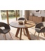 Invicta Interior Eettafel ART WOOD 100cm rond mangohout bruin - 48351