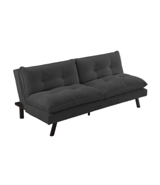 Invicta Interior Slaapbank COCOONING 190cm 3-zits grijs cord - 48471