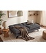 Invicta Interior Slaapbank COCOONING 190cm 3-zits grijs cord - 48471