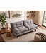 Invicta Interior Slaapbank COCOONING 190cm 3-zits grijs chenille - 48473