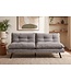 Invicta Interior Slaapbank COCOONING 190cm 3-zits grijs chenille - 48473