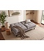 Invicta Interior Slaapbank COCOONING 190cm 3-zits grijs chenille - 48473