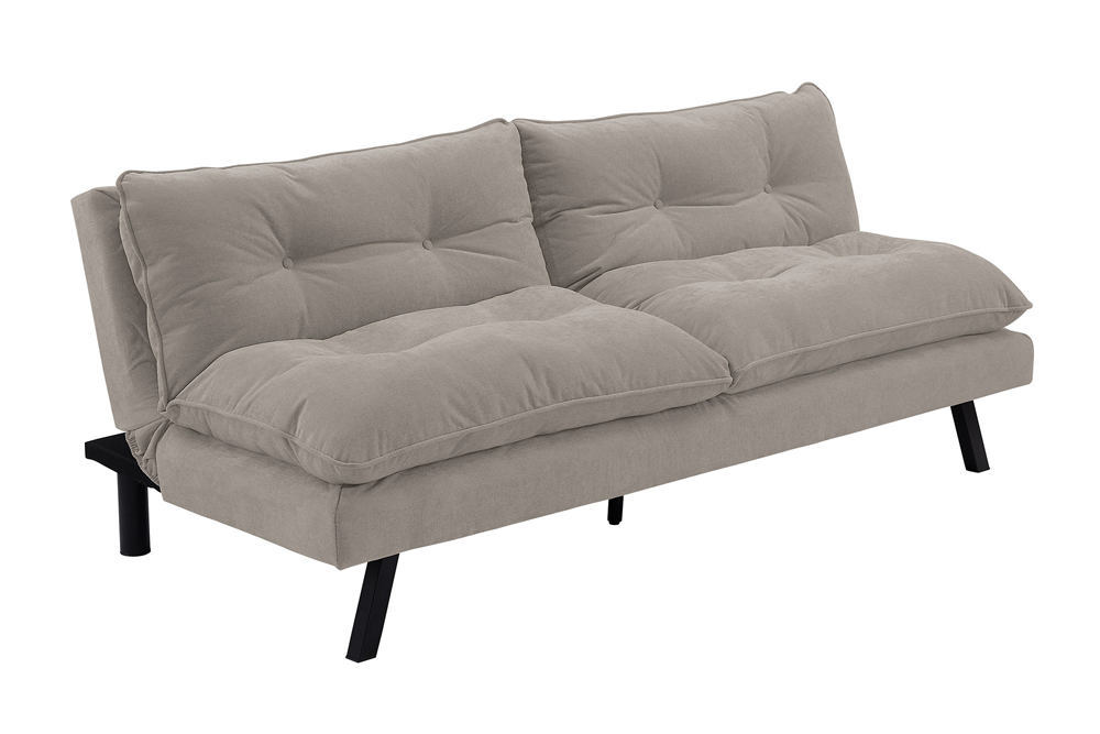 Slaapbank COCOONING 190cm 3-zits chenille beige - 48474