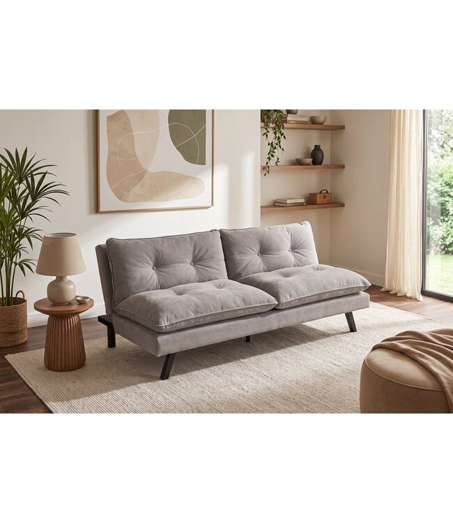 Invicta Interior Slaapbank COCOONING 190cm 3-zits chenille beige - 48474