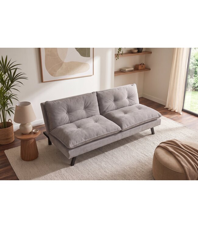 Invicta Interior Slaapbank COCOONING 190cm 3-zits chenille beige - 48474
