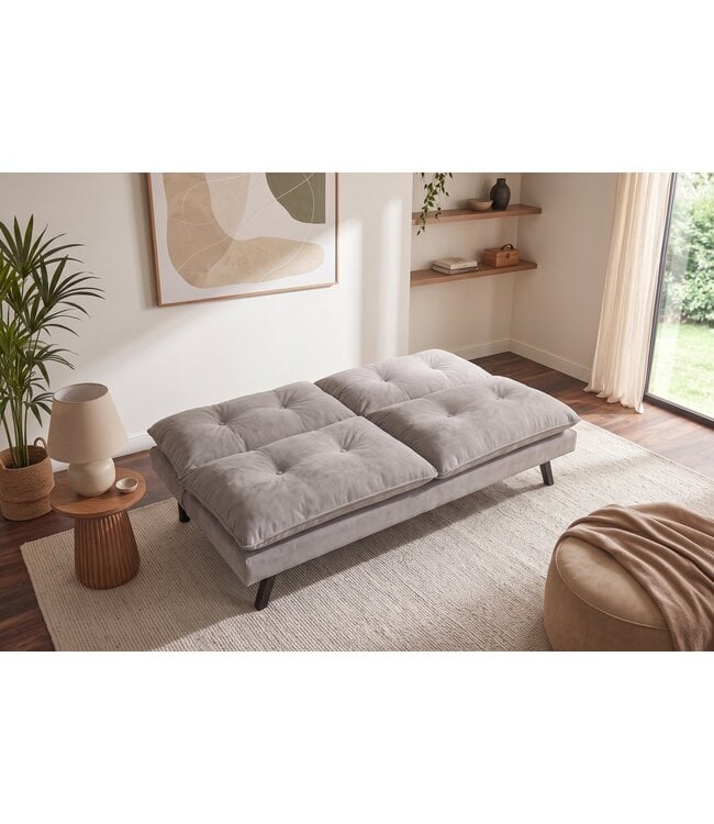 Invicta Interior Slaapbank COCOONING 190cm 3-zits chenille beige - 48474