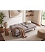 Invicta Interior Slaapbank COCOONING 190cm 3-zits chenille beige - 48474