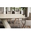 Invicta Interior Uitschuifbare eettafel VOGUE 160-240cm met metalen frame travertine keramisch blad champagne greige beige - 48530