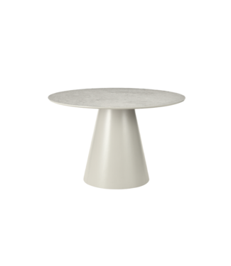 Invicta Interior Eettafel VOGUE 120cm rond grijze steenlook - 48531