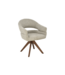 Invicta Interior Draaibare stoel ORGANIKO 180° auto-return met armleuningen textielstof taupe beige bruin - 48548