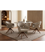 Invicta Interior Draaibare stoel ORGANIKO 180° auto-return met armleuningen textielstof taupe beige bruin - 48548
