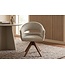 Invicta Interior Draaibare stoel ORGANIKO 180° auto-return met armleuningen textielstof taupe beige bruin - 48548
