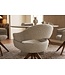 Invicta Interior Draaibare stoel ORGANIKO 180° auto-return met armleuningen textielstof taupe beige bruin - 48548
