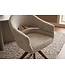 Invicta Interior Draaibare stoel ORGANIKO 180° auto-return met armleuningen textielstof taupe beige bruin - 48548