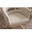 Invicta Interior Draaibare stoel ORGANIKO 180° auto-return met armleuningen chenille stof beige naturel - 48549