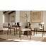 Invicta Interior Stoel BELFORT met metalen poten textielstof taupe beige bruin - 48550
