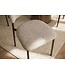 Invicta Interior Stoel BELFORT met metalen poten textielstof taupe beige bruin - 48550