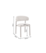 Invicta Interior Stoel BELFORT met metalen poten textielstof taupe beige bruin - 48550