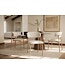 Invicta Interior Stoel BELFORT met metalen poten textielstof beige naturel - 48551