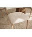 Invicta Interior Stoel BELFORT met metalen poten textielstof beige naturel - 48551