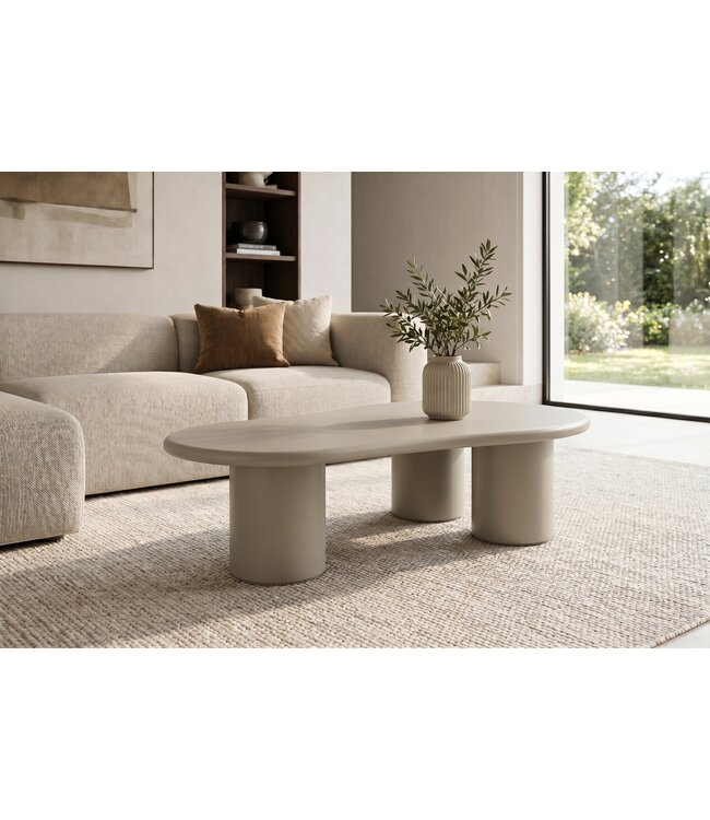 Invicta Interior Salontafel ORGANIKO 130cm greige beige - 48553