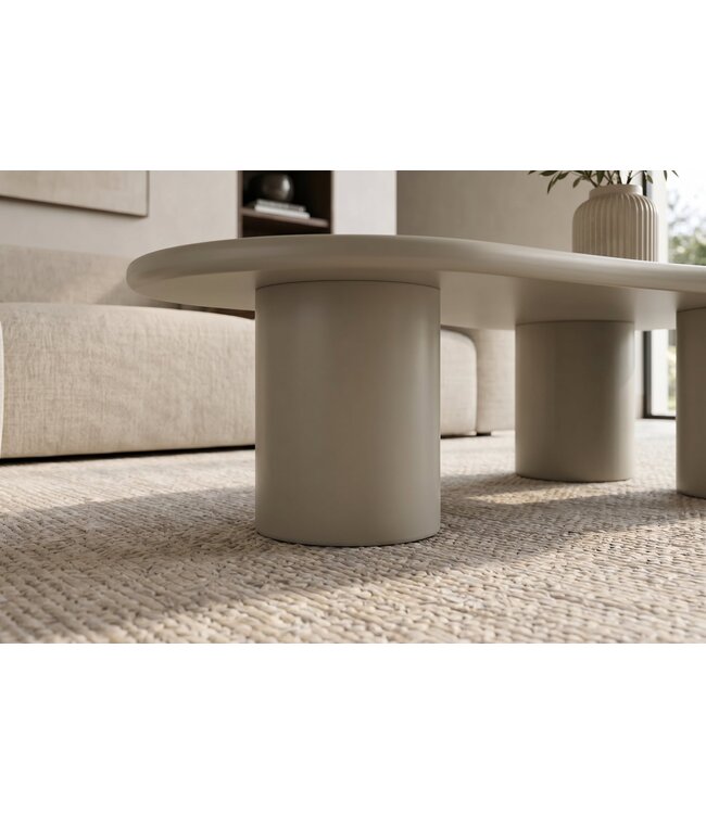 Invicta Interior Salontafel ORGANIKO 130cm greige beige - 48553