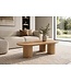 Invicta Interior Koffietafel ORGANIKO 130cm eikenhout look natuurlijk - 48554
