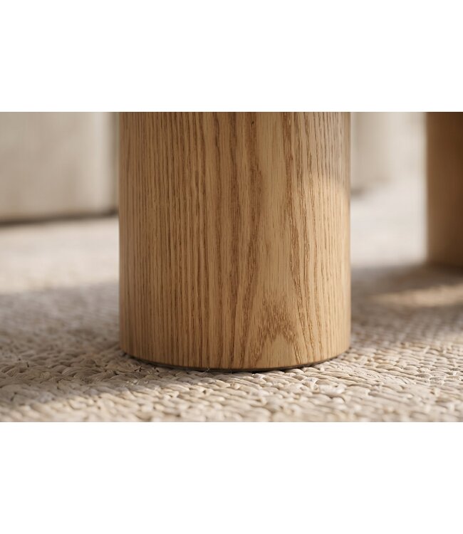 Invicta Interior Koffietafel ORGANIKO 130cm eikenhout look natuurlijk - 48554