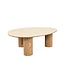 Invicta Interior Salontafel ORGANIKO 110cm natuurlijke keramiek look met eikenhout look frame - 48556