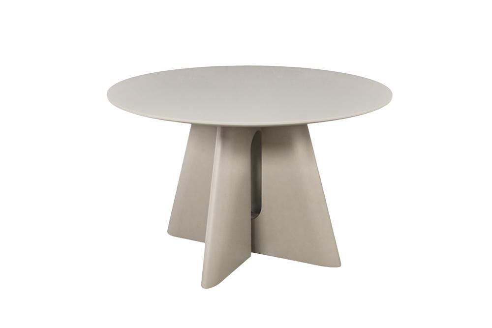 Eettafel ORGANIKO 120cm rond greige beige - 48558
