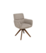 Invicta Interior Draaibare stoel UNIQUE 180° auto-return met armleuningen gestructureerde stof taupe beige bruin - 48562