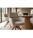 Invicta Interior Draaibare stoel UNIQUE 180° auto-return met armleuningen gestructureerde stof taupe beige bruin - 48562